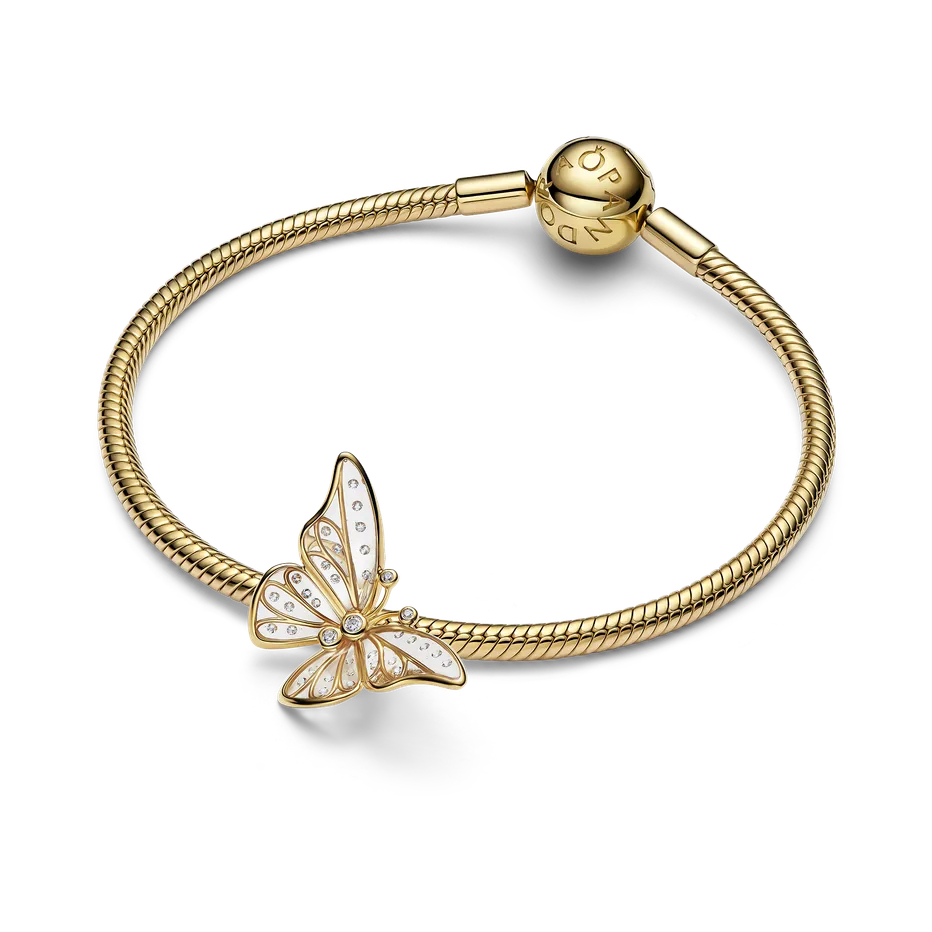 Fonkelende gouden vlinders symboliseren transformatie en groei