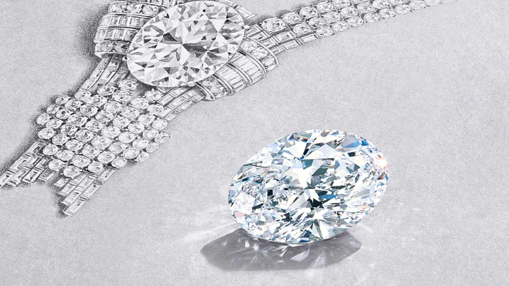 Tiffany aan de slag met joekel van een diamant
