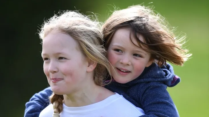 Lief! Alle kleinkinderen van prinses Anne bij elkaar