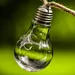 Lichtbron op een groene achtergrond