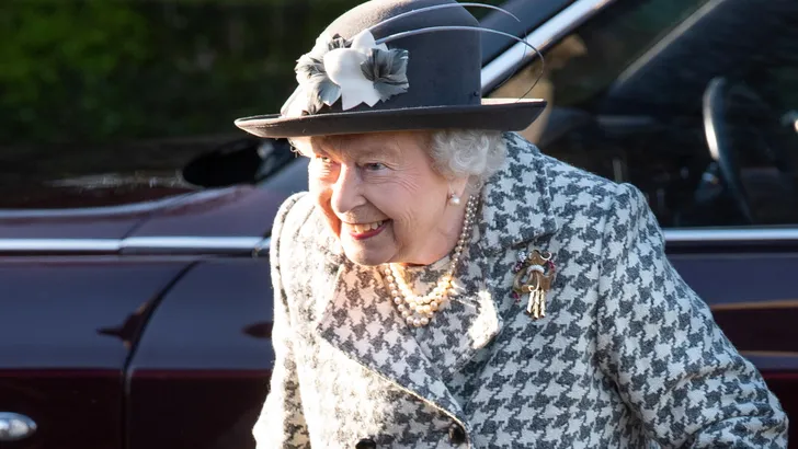 Queen Elizabeth II attends church