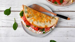Omelet met zalm