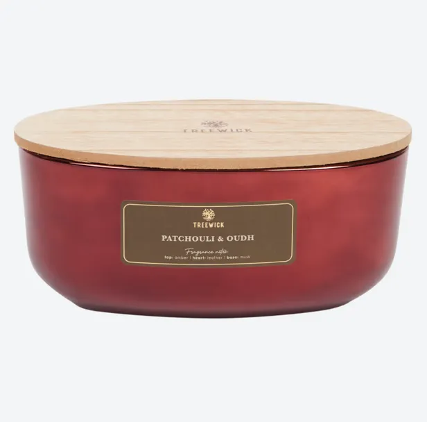 Treewick geurkaars - Patchouli & Oudh