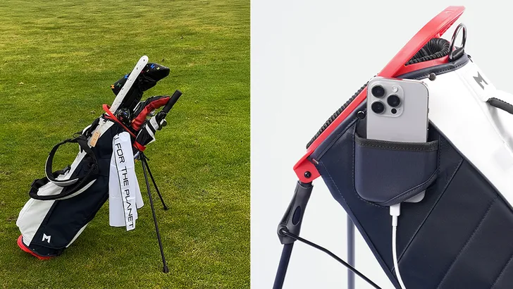 Minimal Golf M Comp: duurzame golftas met 'filmvak'