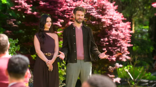 Natalie Joy en Nick Viall presenteren het eerste seizoen van Age of Attraction