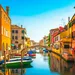 Foto van Chioggia, een Italiaanse stad vlakbij Venetië met kanalen.