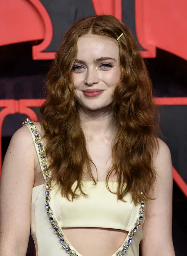 Sadie Sink bij de UK première van Stranger Things