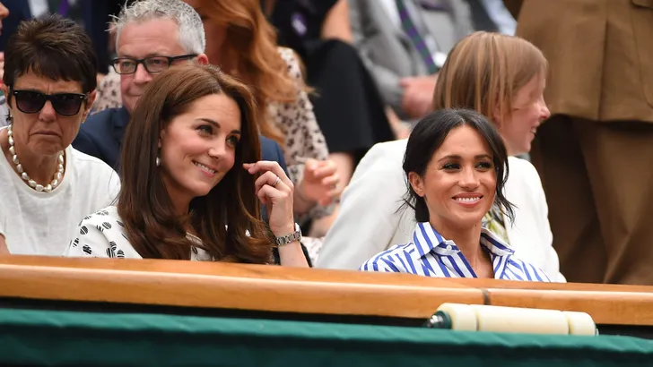 Duchess of Cambridge and Duchess of Sussex at Wimbledon