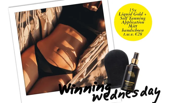 Winning Wednesday: 15x Liquid Gold + Self Tanning Application Mitt Handschoen van Bondi Sands t.w.v. €28