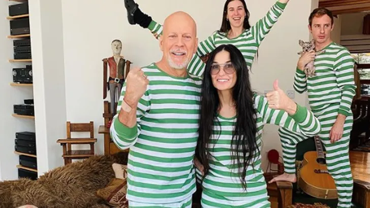 Demi Moore isoleert met ex Bruce Willis