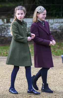Eind 2023 met nichtje Mia Tindall.