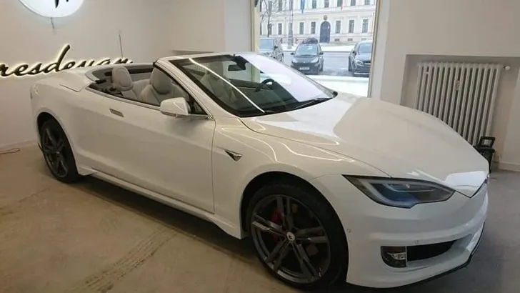 Gat in de markt? Tesla Model S cabriolet gespot
