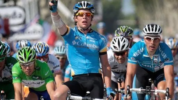 Cavendish aast op groen in de Tour van 2009