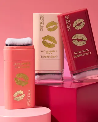 Kiss & Glow Blush en highlighter sticks