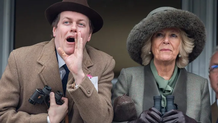 Camilla with her son Tom and Daughter Laura at the Cheltenham festival