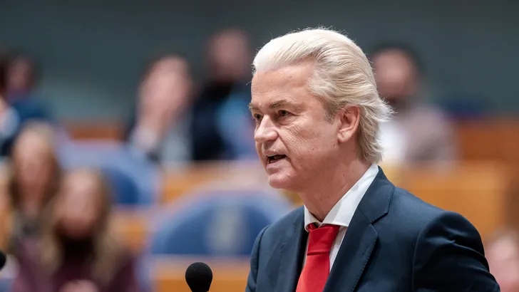 Geert Wilders in de Tweede Kamer