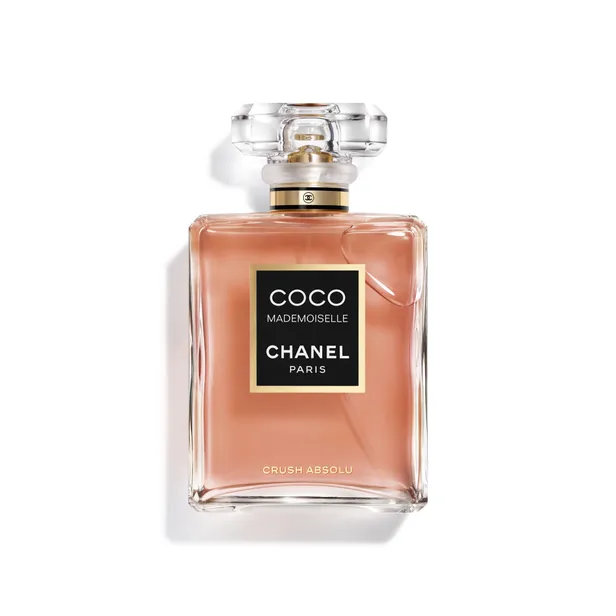 De flacon van het nieuwe parfum 'Coco Mademoiselle Crush Absolu' van Chanel dat vanaf 19 augustus verkrijgbaar is. 