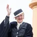 Koningin Margrethe blijft monter onder stoute teckel