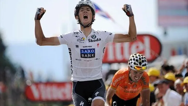 TOUR: Schleck wint, Evans pakt het geel