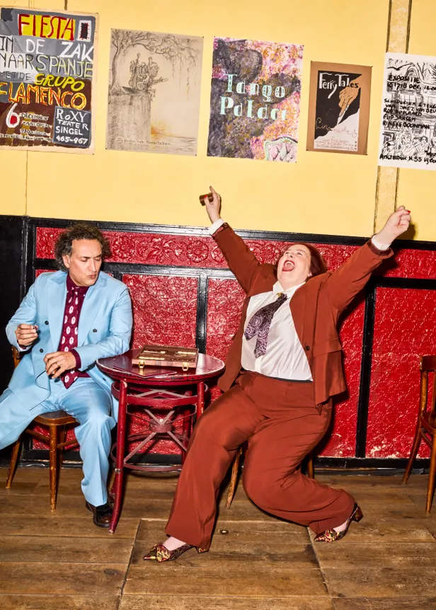 Eva van der Gucht en haar man Domenico Mertens.