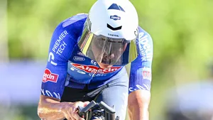 Mathieu van der Poel op de tijdritfiets.