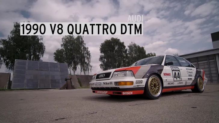 Ken Block ramt klassieke Audi V8 DTM over vliegveld (video)