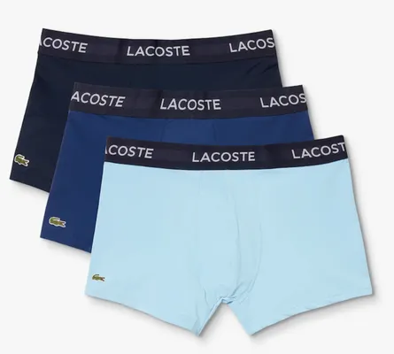 Set van 3 korte boxers Lacoste