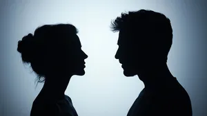 Onbekende man en vrouw