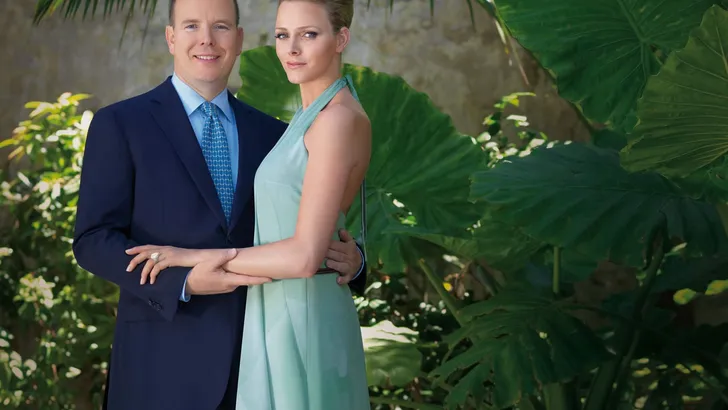 Prince Albert II, Princess Caroline and her Daughter Alexandra of Hannover attend the party of Saint John in Monte Carlo, the same day of the announcement of the engagement of Albert and Charlene Whitstock.