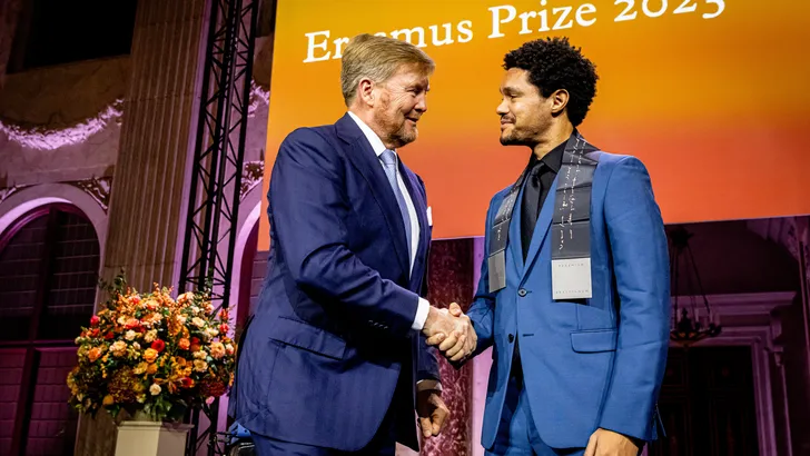 Comedian Trevor Noah receives the Erasmus Prize