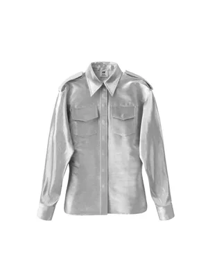 Shirt in silver metallic €79,99