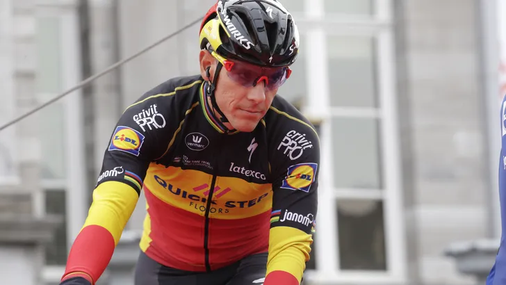 Gilbert dit weekend weer op de fiets