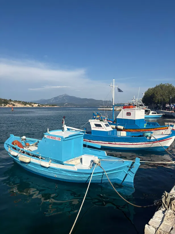 Griekse bootjes op Samos