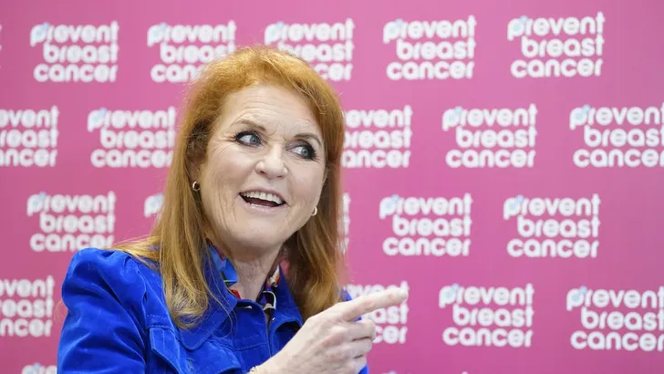 Sarah Ferguson bij haar bezoek aan Manchester, oktober 2024.