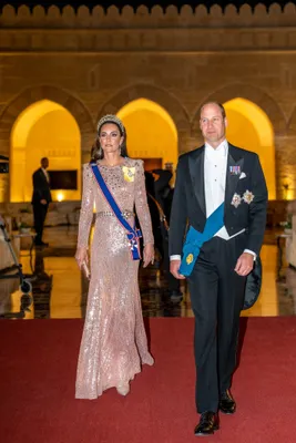 Glitterend en glanzend bij de Jordaanse royal wedding in 2023.