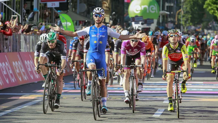 Giro d'Italia: derde maal raak voor Gaviria in Reggio Emilia