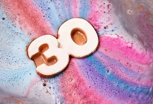 Thirty, flirty, maar zeker niet dirty, deze fijne bath bomb!