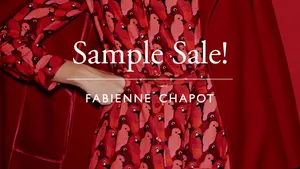 Voor in de agenda: dit weekend is de Fabienne Chapot sample sale 