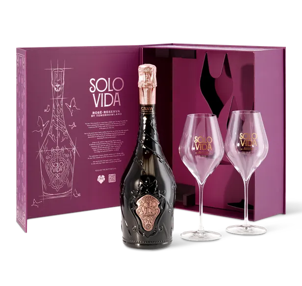 De Solo Vida Rosé is nu tijdelijk verkrijgbaar in deze fabuleuze gift box.