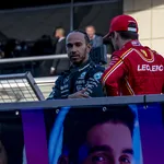 Charles Leclerc en Lewis Hamilton