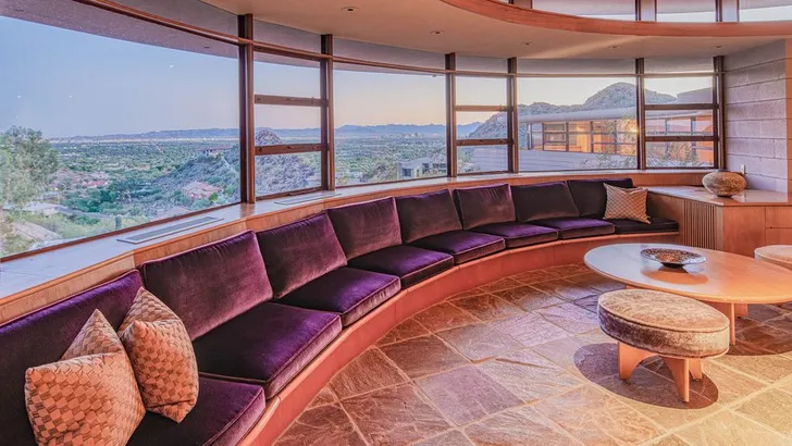 Het laatste huis van Frank Lloyd Wright wordt geveild