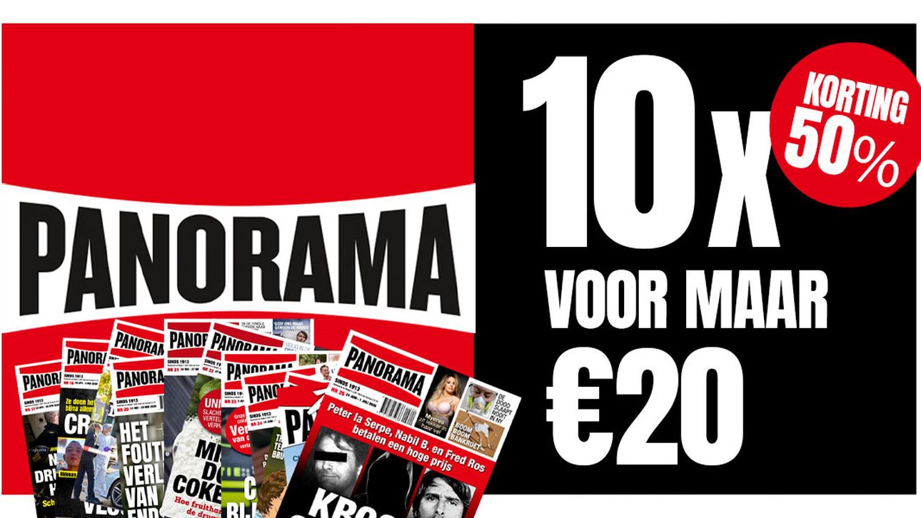 BLACK FRIDAY-DEAL: 10x PANORAMA VOOR MAAR €20