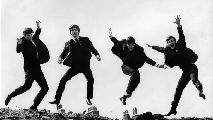 Photo of the Beatles, April 1963;