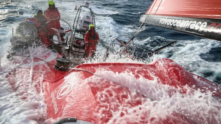 March 23, 2015. Leg 5 to Itajai onboard Dongfeng Race Team. Day 5. Good progression toward the east…