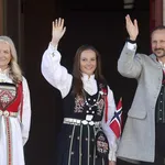 Prinses Ingrid Alexandra met kroonprins Haakon en kroonprinses Mette-Marit