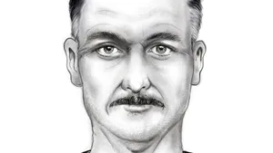 Compositietekening van de verdachte.