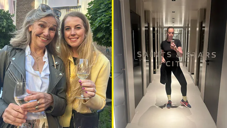 Emma en Marique op een event en Emma bij Saints & Stars - grazia's diary