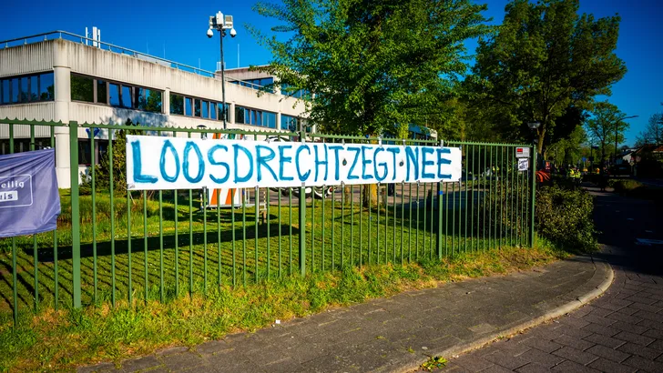 Een protest in Loosdrecht.