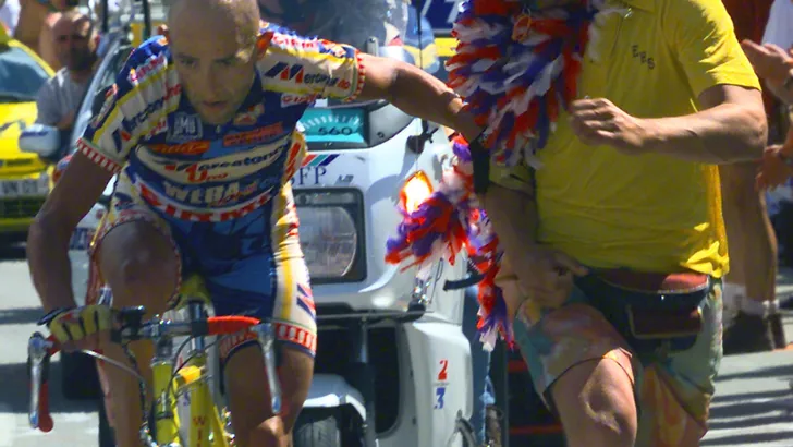 Pantani op de Alpe d'Huez