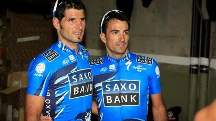Saxo Bank met gebroeders Haedo in Giro